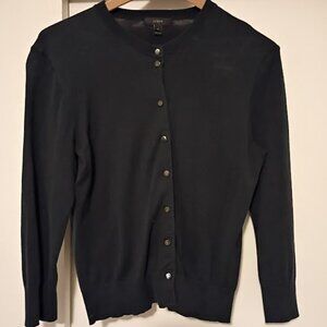 🖤 J.Crew Classic Lightweight Cardigan – Black – Women’s Size M